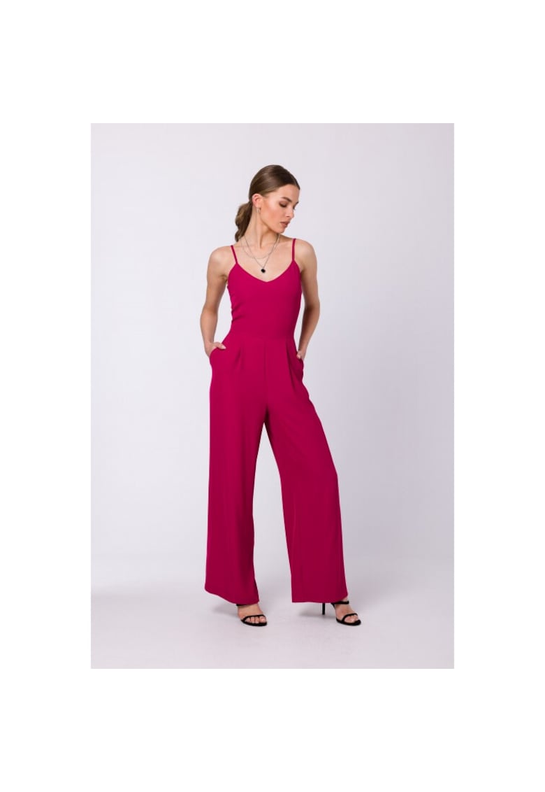 Salopeta cu bretele si pantaloni largi -