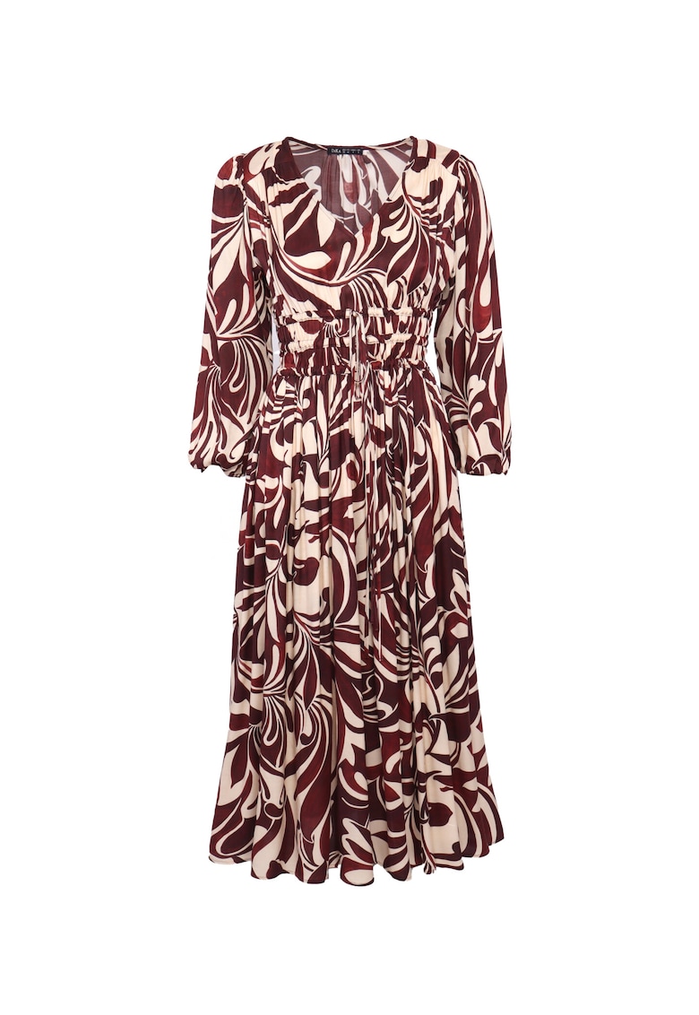 Rochie midi cu model abstract