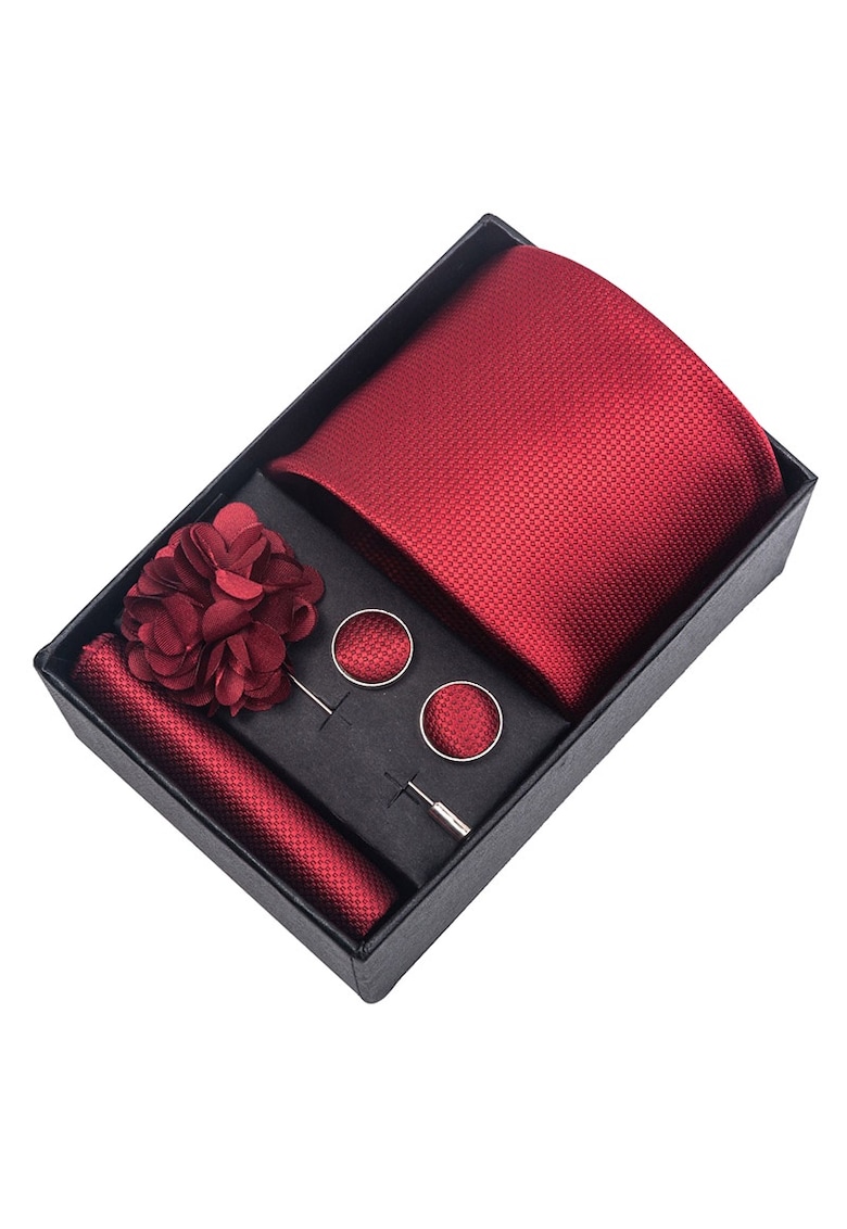 Set masculin 4 piese 6064-26 - Rosu