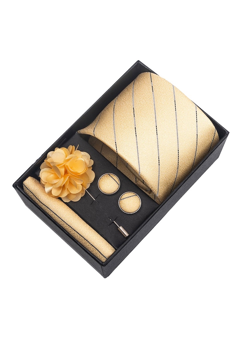 Set masculin 4 piese 6064-24 - Auriu