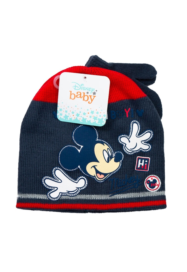 Set palarie si manusi Mickey Mouse - albastru marin - 48 - acril