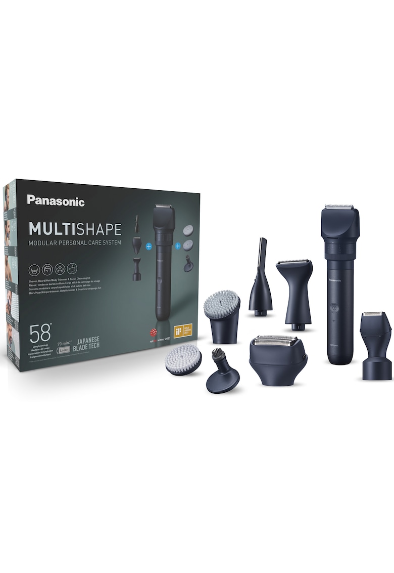 Pachet tuns & gromming barba/fata & perii curatare faciala MultiShape XSHAPE TRIM - acumulator Li-Ion - autonomie 70 min - quick charge 1H - utilizare piele umeda/uscata - husa transport - negru