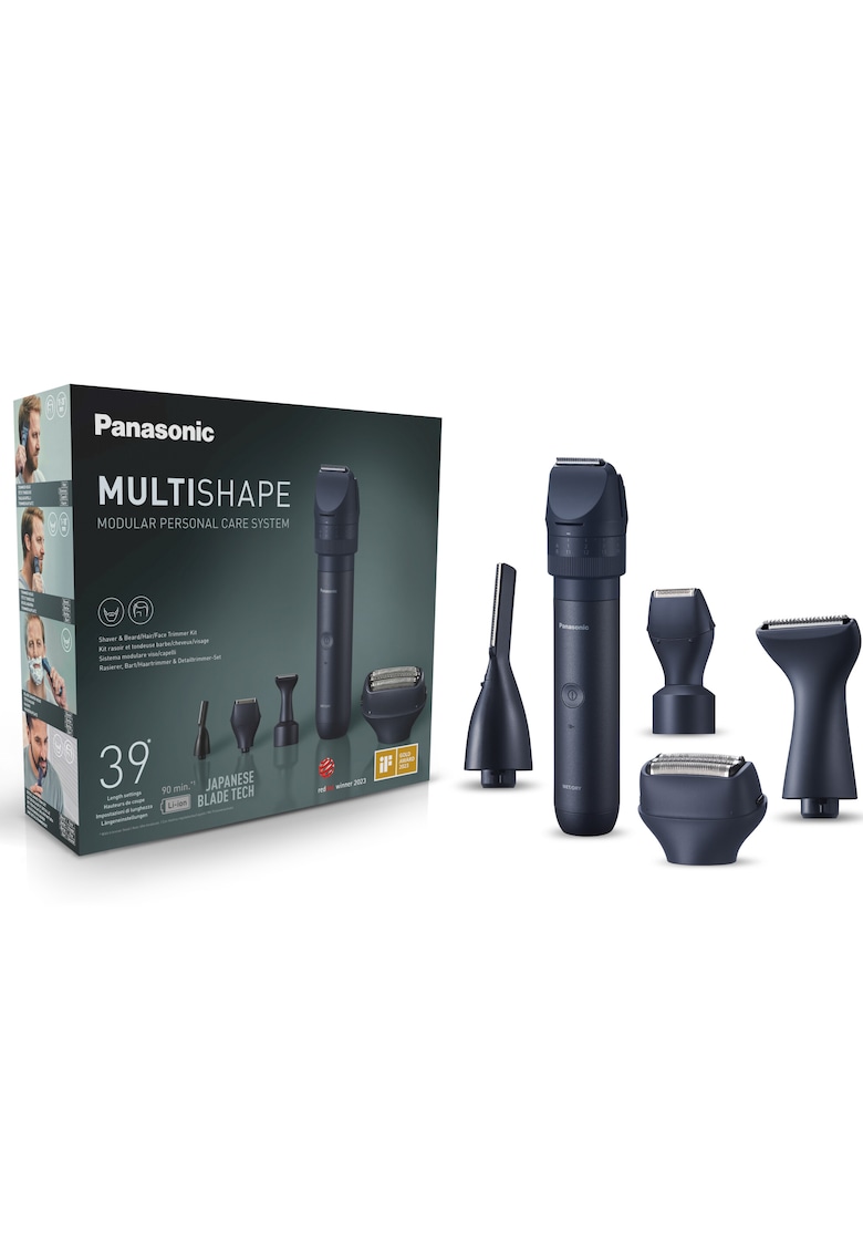 Set aparat de ras & gromming barba / fata MultiShape XSHAPE SEASON - acumulator Li-Ion - autonomie 90min - quick charge 1H - utilizare piele umeda/uscata - Husa transport - Negru