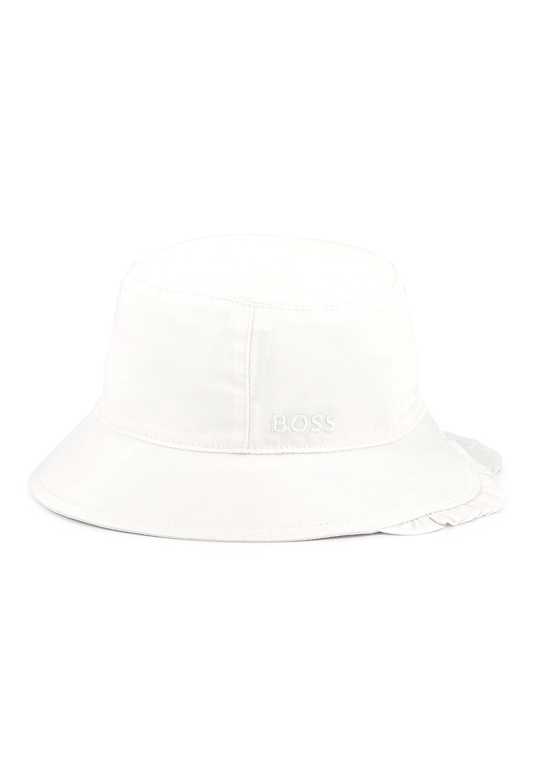 Palarie bucket din bumbac cu broderie logo