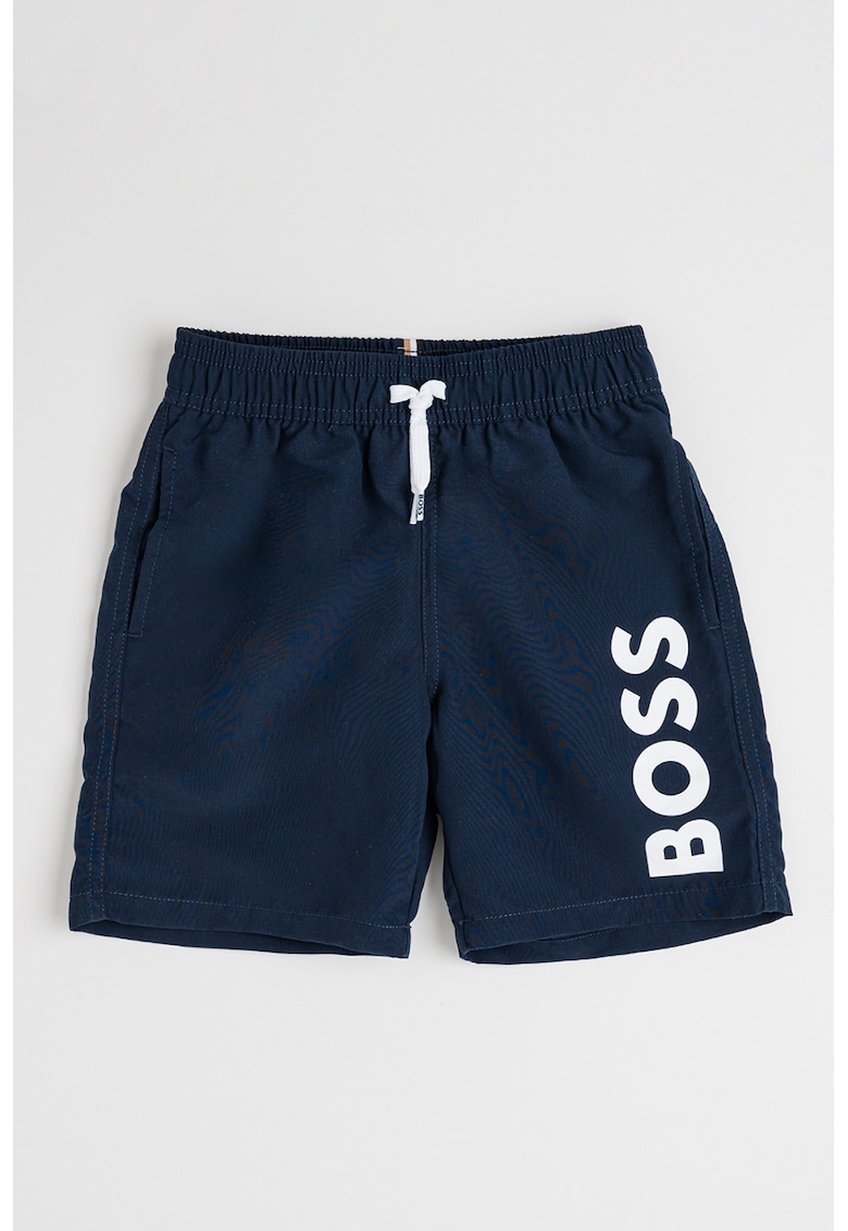Pantaloni scurti de baie cu imprimeu logo