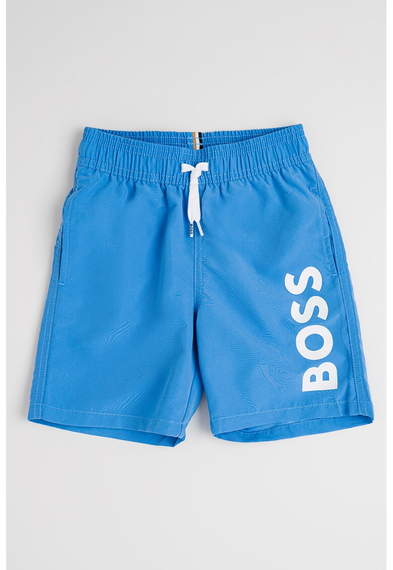 Pantaloni scurti de baie cu imprimeu logo