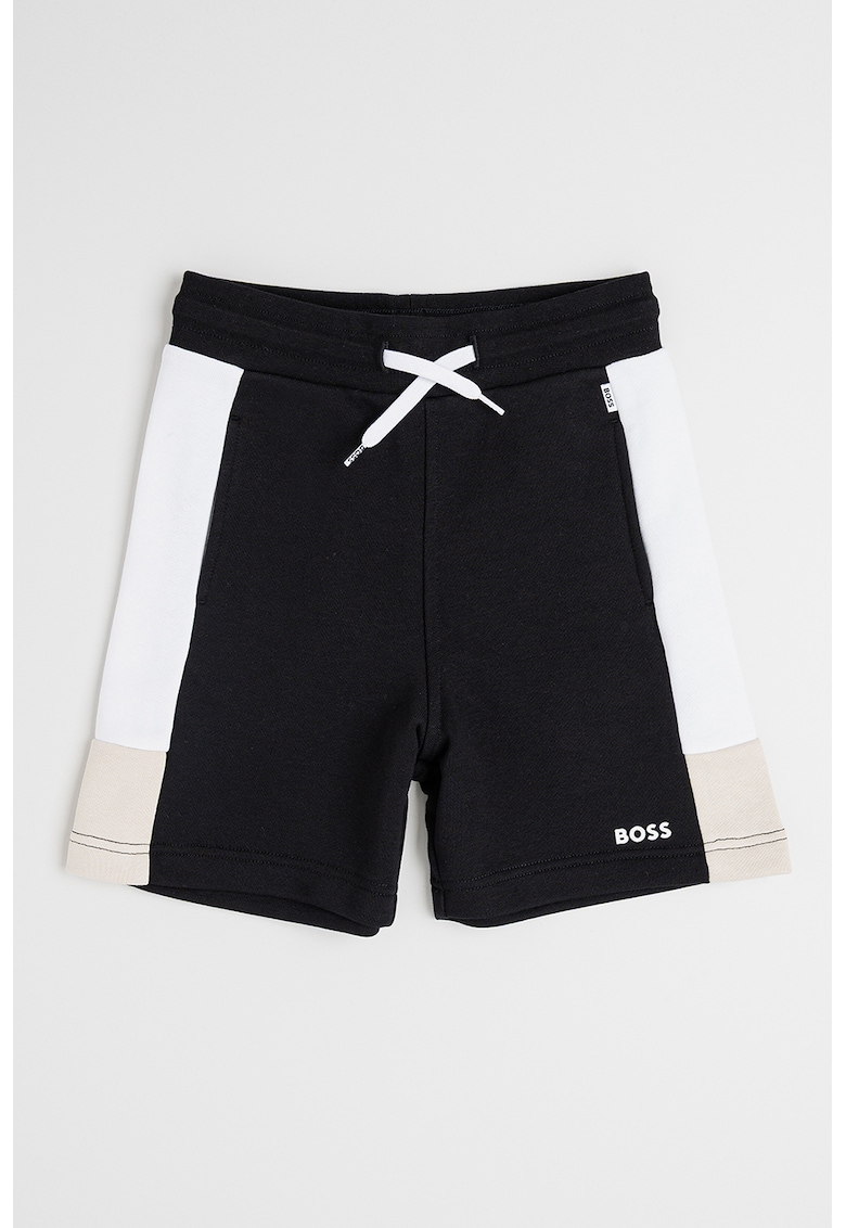 Pantaloni scurti din amestec de bumbac cu talie ajustabila