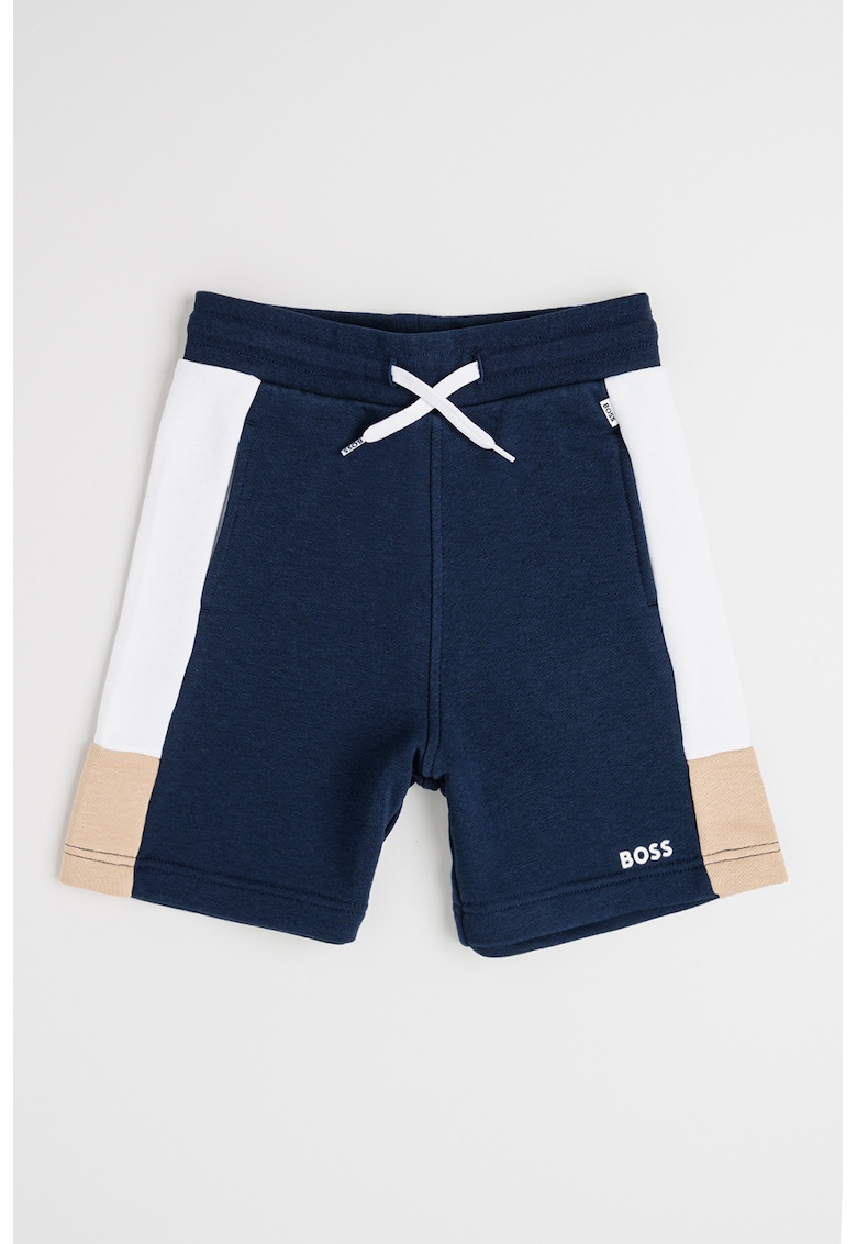 Pantaloni scurti din amestec de bumbac cu talie ajustabila