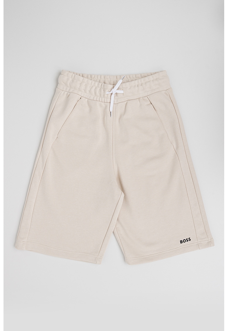 Pantaloni scurti din amestec de bumbac cu buzunare oblice Pantaloni scurti din amestec de bumbac cu buzunare oblice