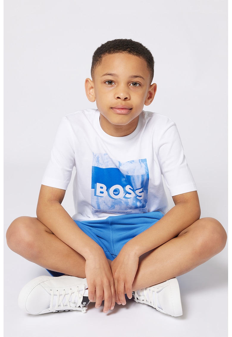 Pantaloni scurti din amestec de bumbac cu buzunare oblice Pantaloni scurti din amestec de bumbac cu buzunare oblice