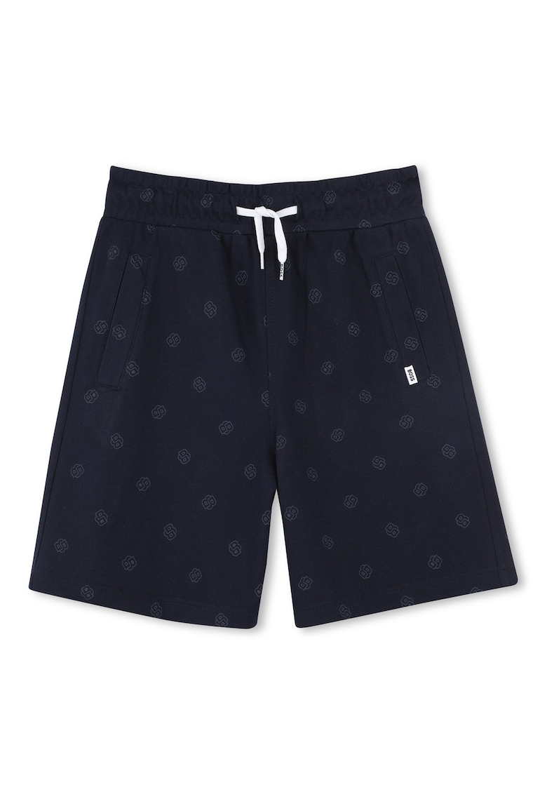 Pantaloni scurti din amestec de bumbac cu model