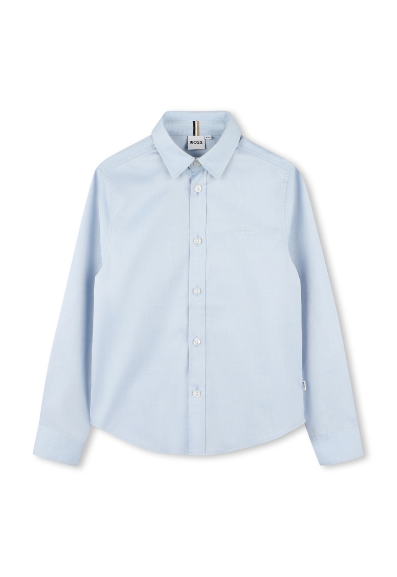 Camasa din bumbac cu model uni