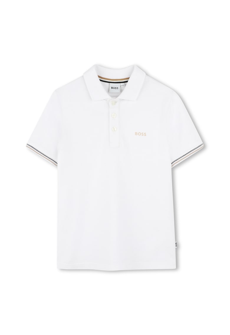 Tricou polo din amestec de bumbac cu croiala regular-fit