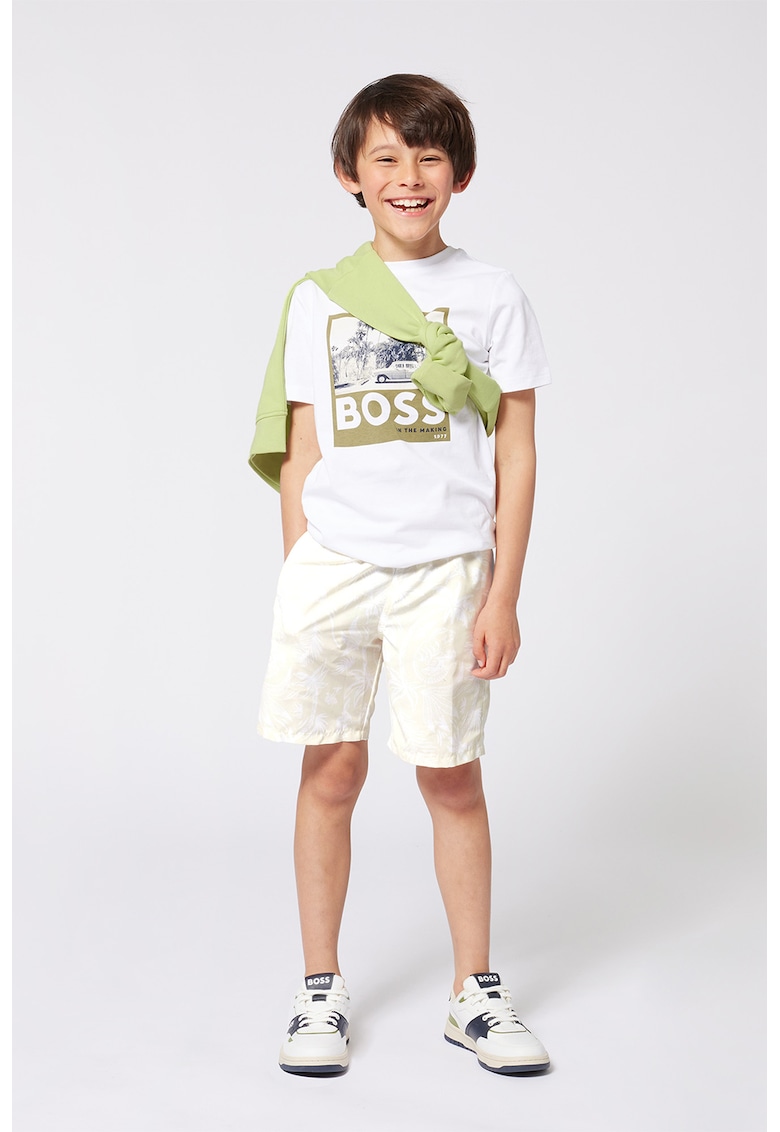 Tricou regular fit din bumbac cu model grafic