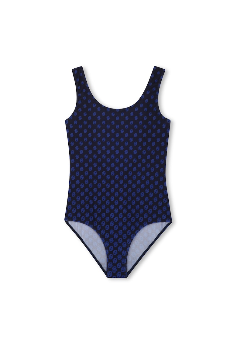 Costum de baie intreg cu decolteu rotund si model