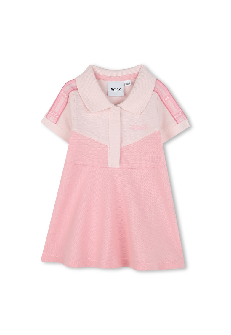 Rochie evazata cu model colorblock