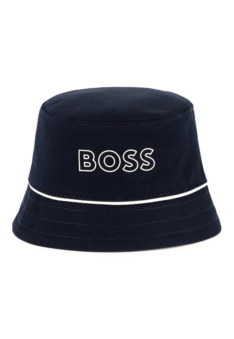 Palarie bucket reversibila din bumbac cu logo