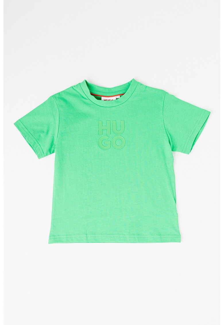 Tricou din bumbac cu logo - Verde
