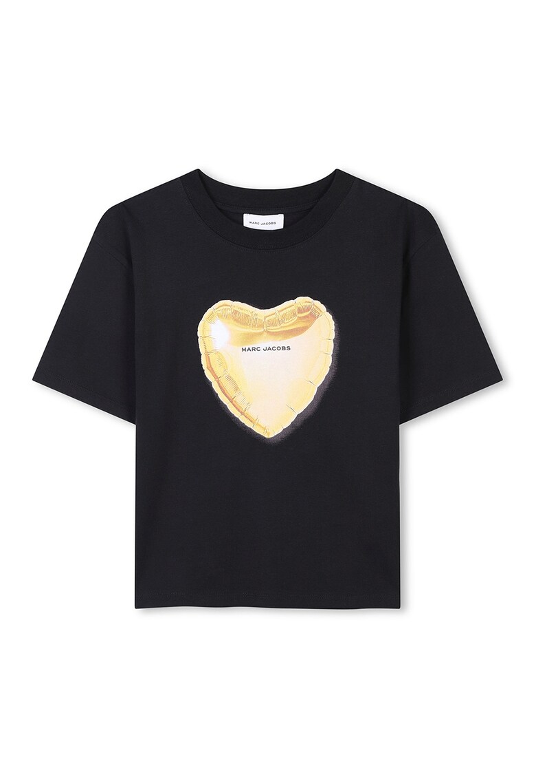 Tricou cu imprimeu grafic - Auriu/Negru stins