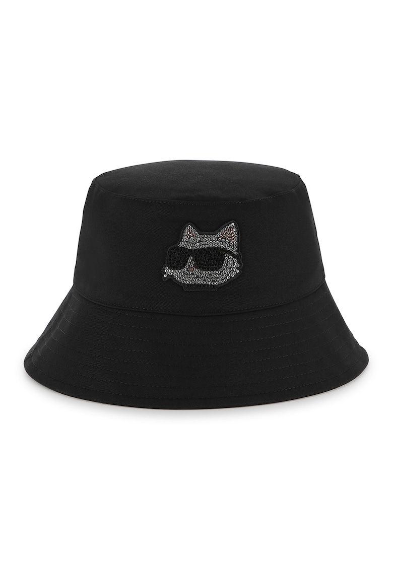 Palarie bucket cu aplicatii din strasuri