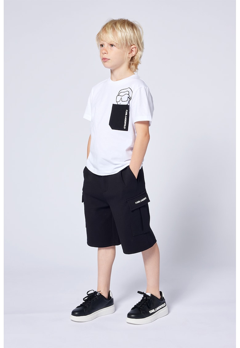 Pantaloni scurti cargo cu buzunare cu clapa