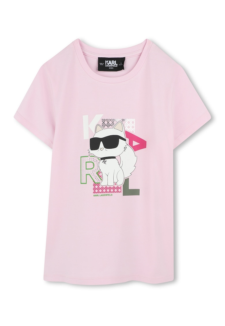 Tricou din amestec de modal cu imprimeu logo