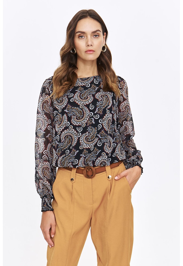Bluza de sifon cu imprimeu paisley