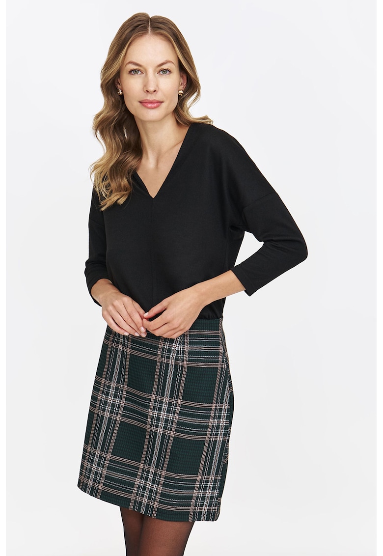 Bluza cu maneci 3/4 tip liliac