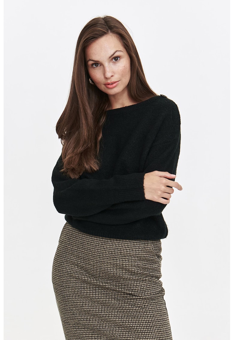 Pulover uni cu nasturi decorativi