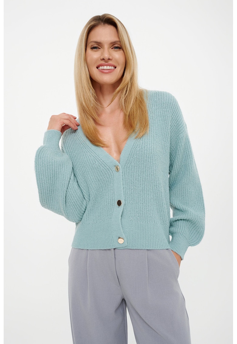 Pulover lejer cu decolteu in V