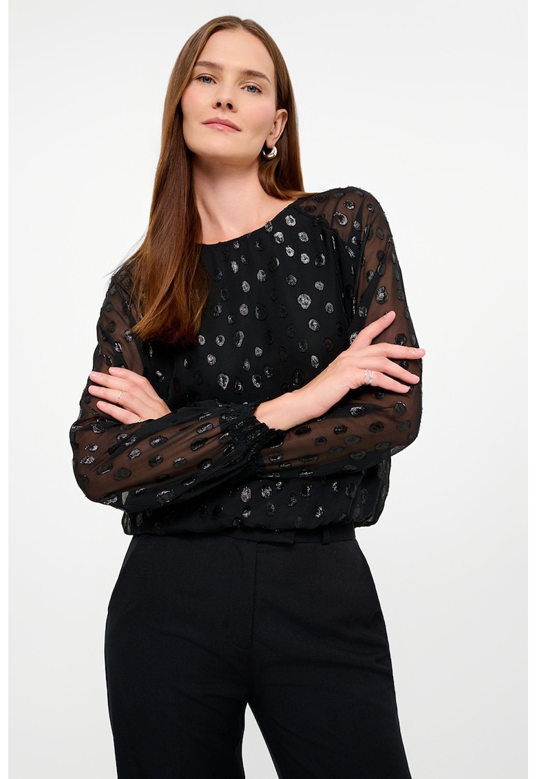 Bluza cu maneci de plasa