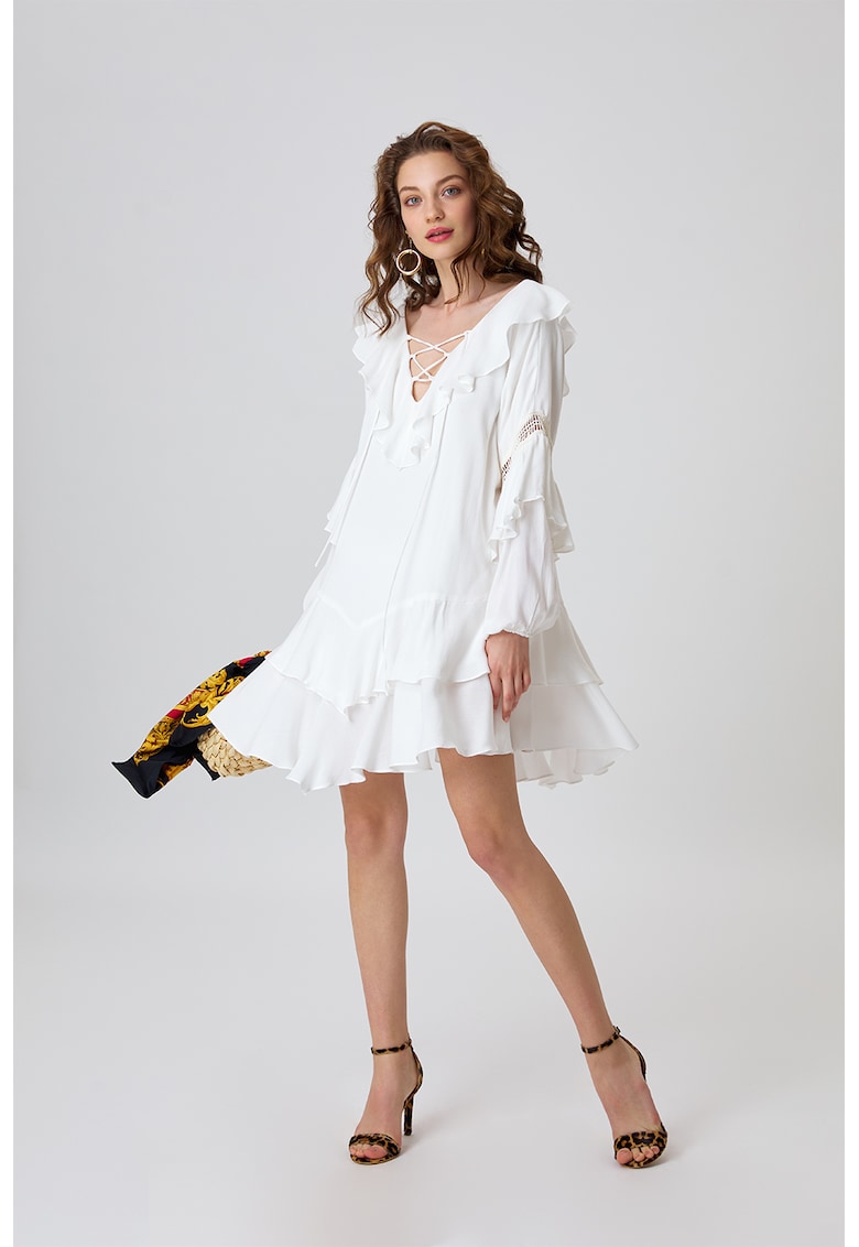 Rochie vaporoasa cu volane Valencia