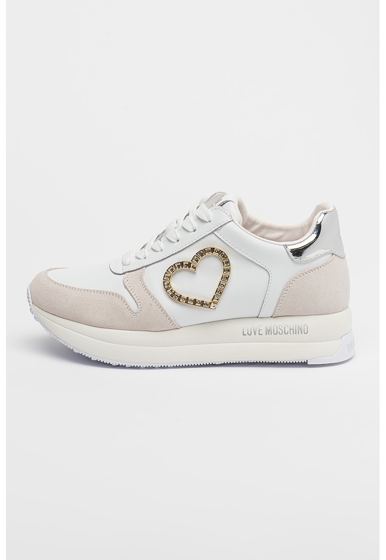 Pantofi sport din piele cu talpa wedge