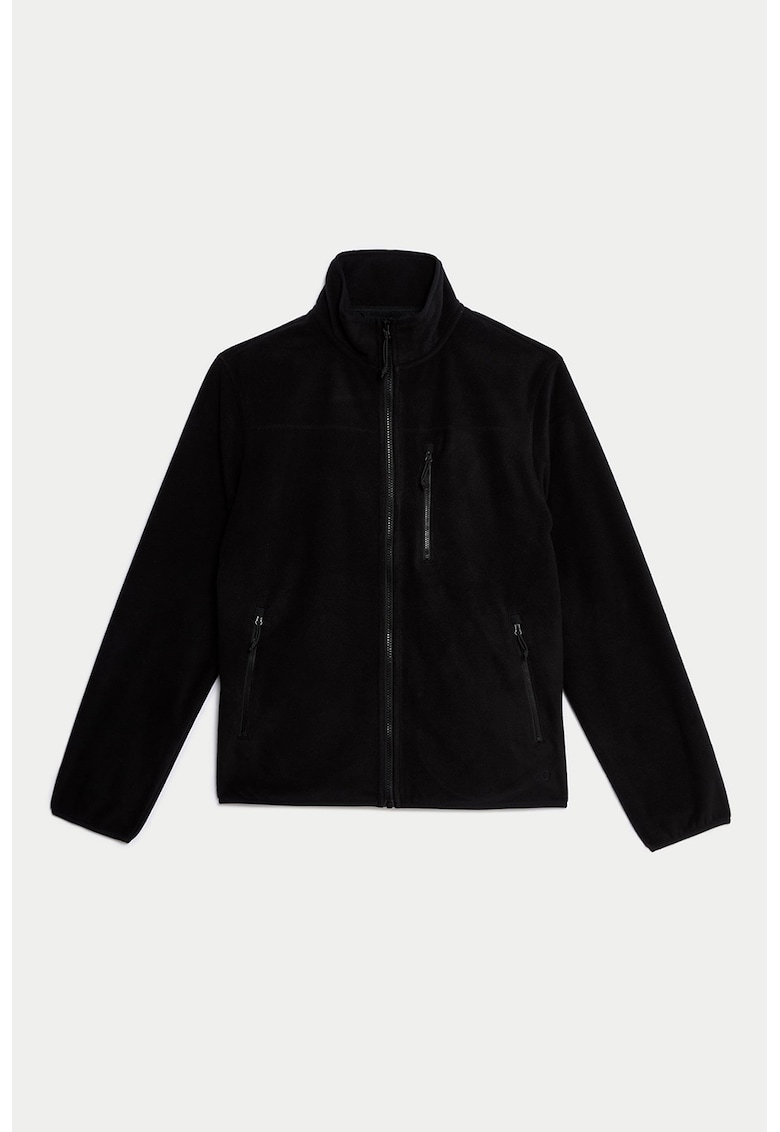 Bluza de trening din fleece cu fermoar