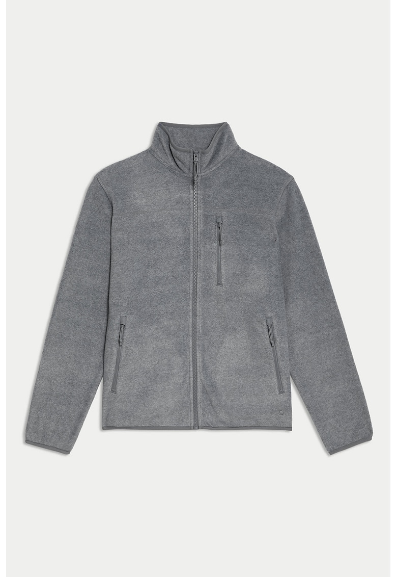 Bluza de trening din fleece cu fermoar
