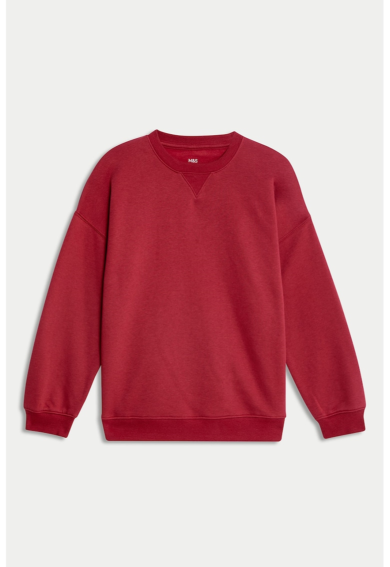 Bluza de trening uni cu decolteu la baza gatului