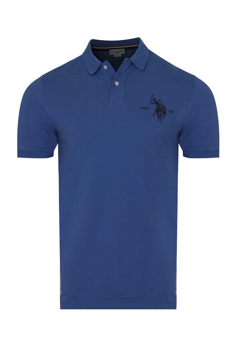 - Tricou polo SALK pentru barbati - albastru - Albastru