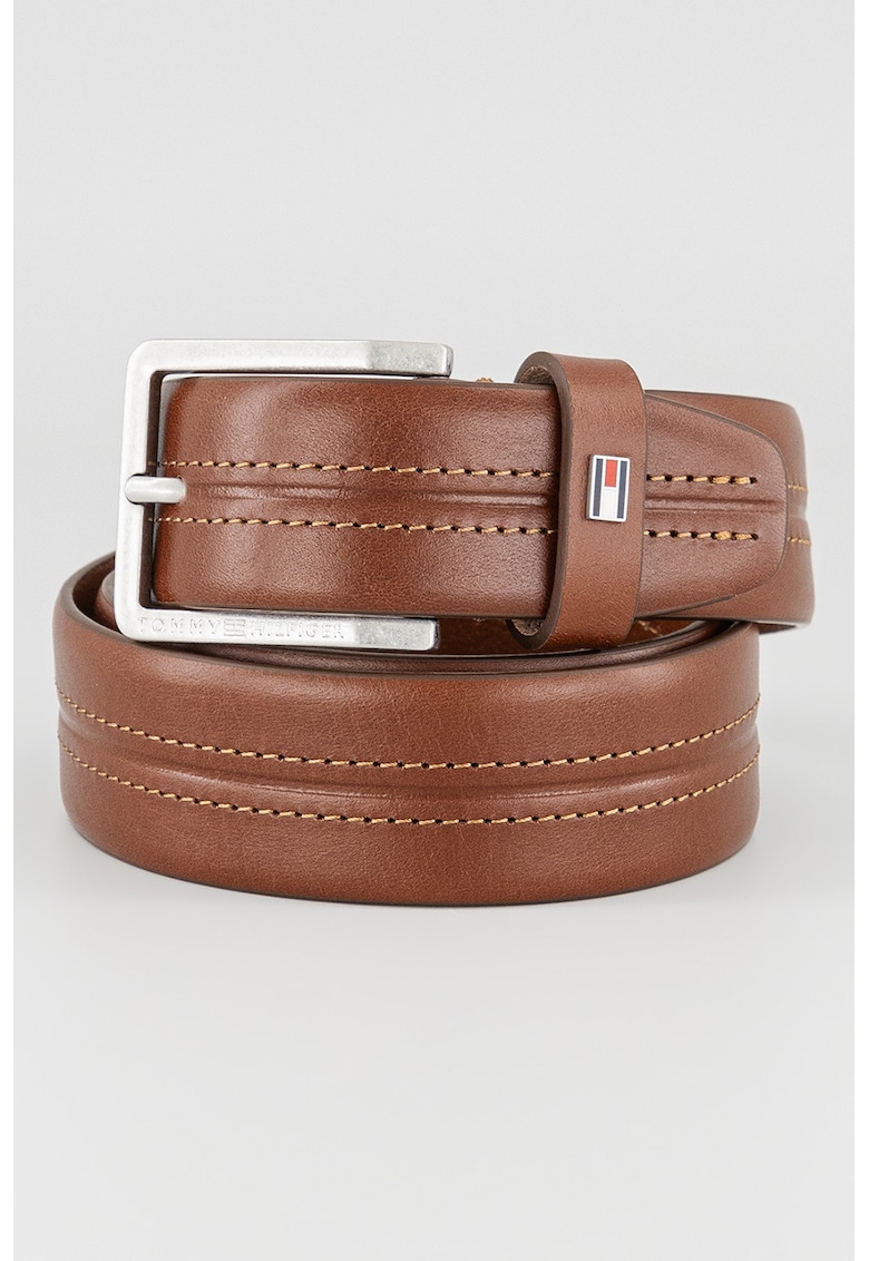 Curea de piele cu steag discret