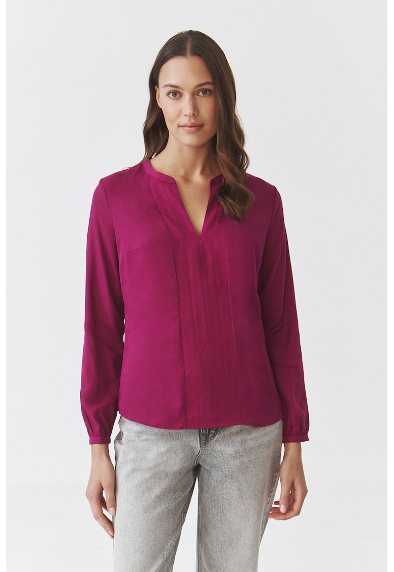 Bluza uni cu decolteu in V