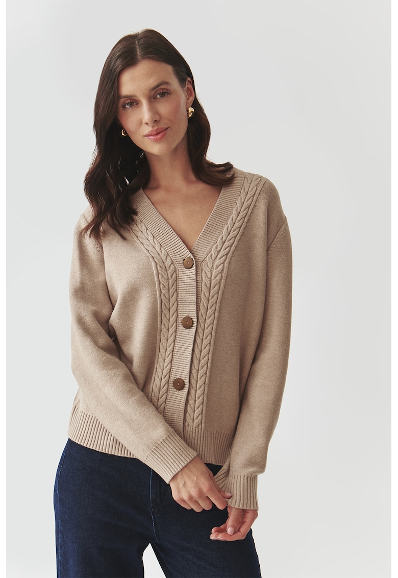 Pulover lejer cu nasturi
