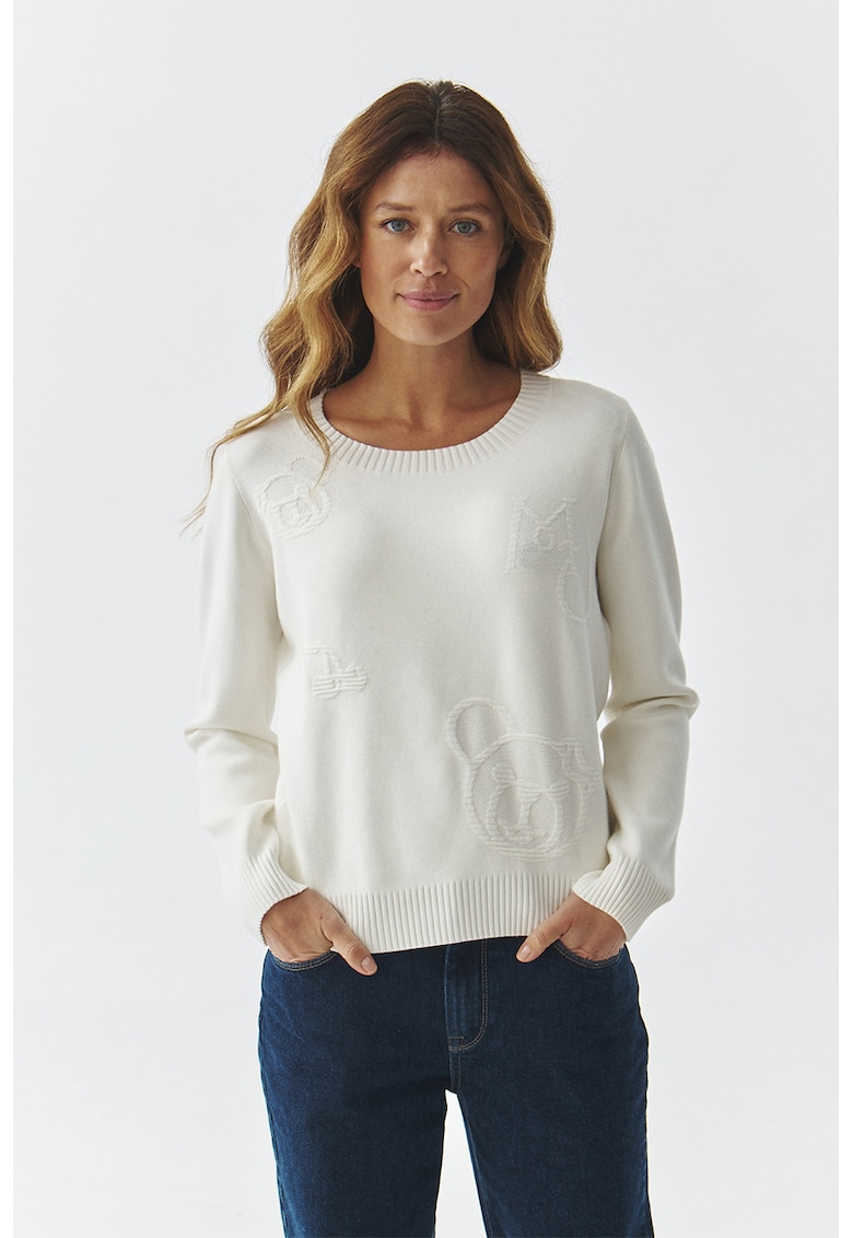 Pulover cu terminatii striate