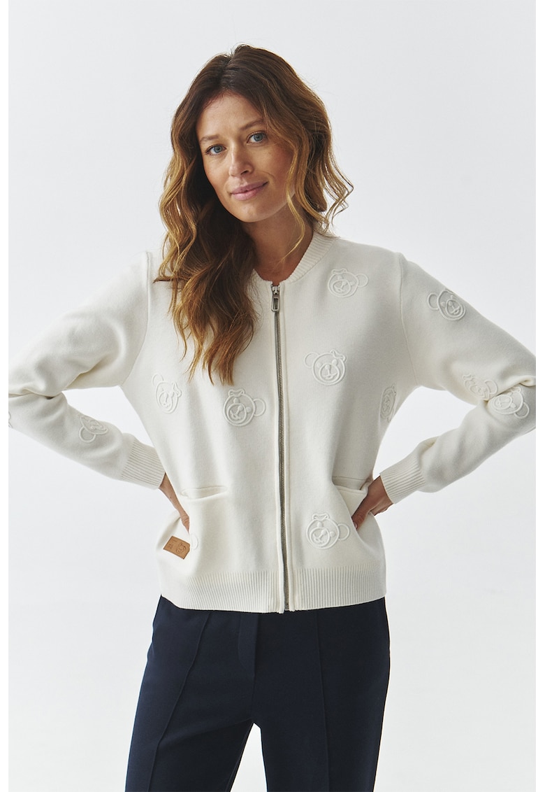 Cardigan cu detalii in relief