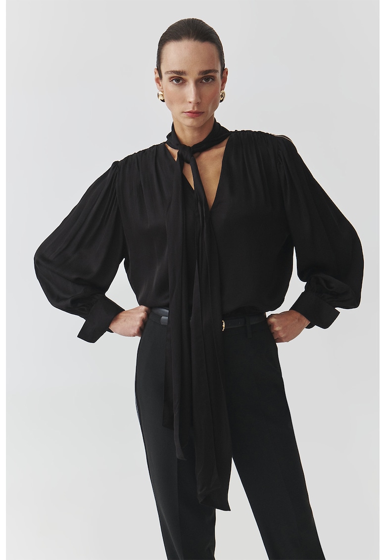 Bluza eleganta cu maneci lungi