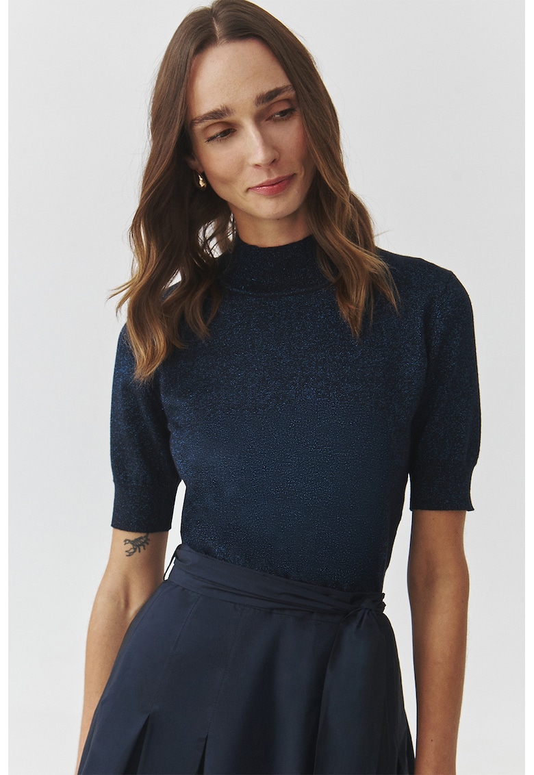 Pulover cu maneci medii Shimmery