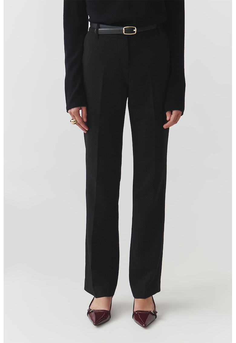Pantaloni eleganti cu talie inalta