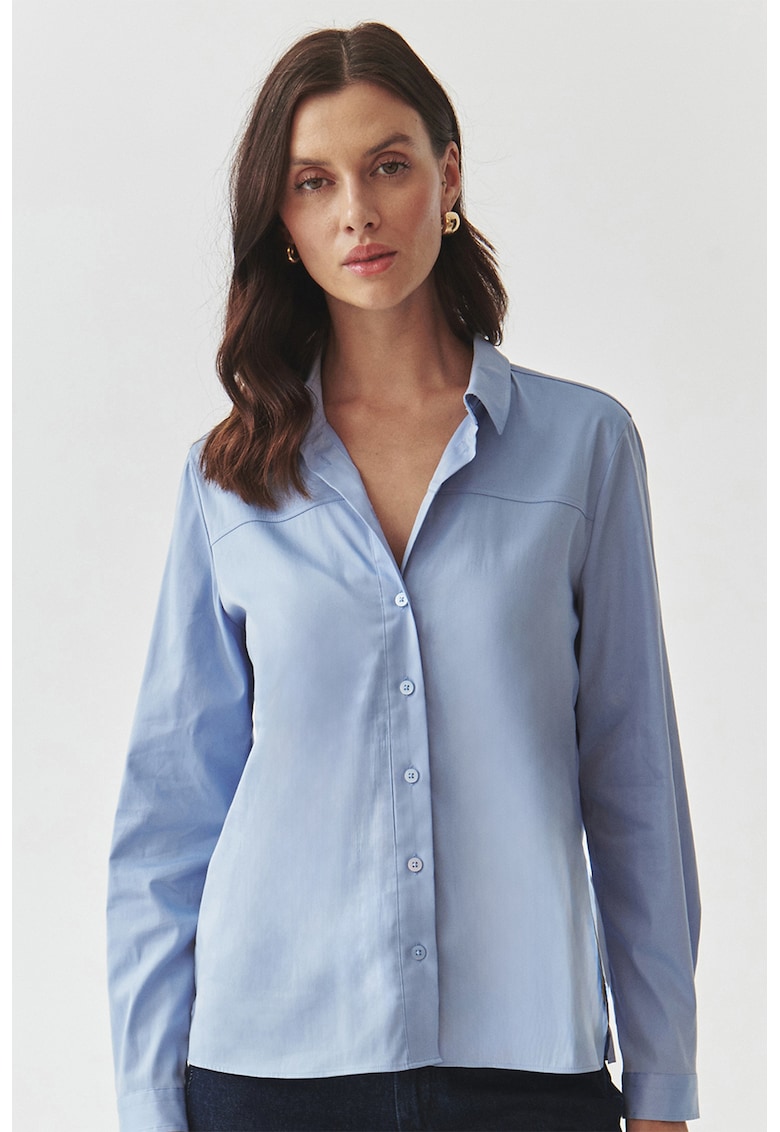 Camasa cu maneci lungi - Albastru pastel