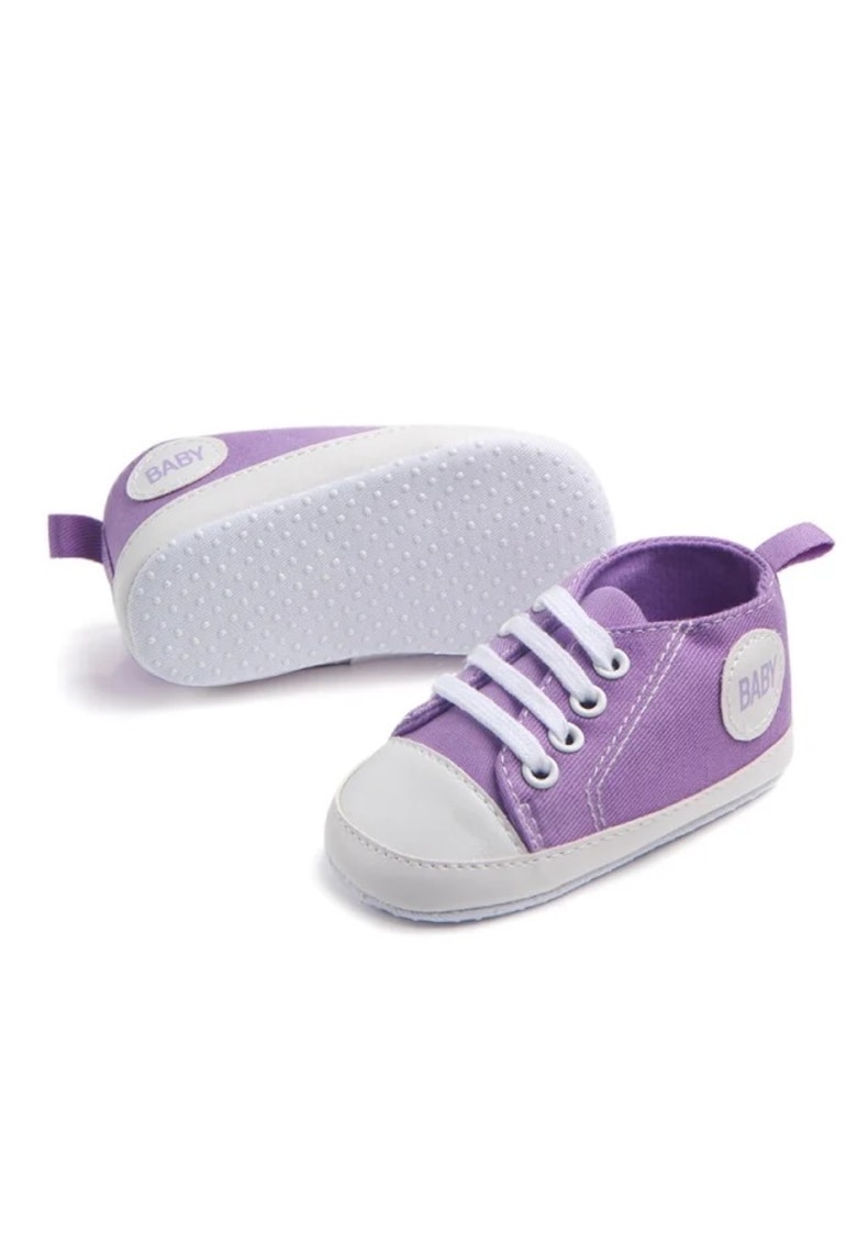 Tenisi Model Baby - Casual - Textil - Baieti/ Fete - Siret - Mov - 20