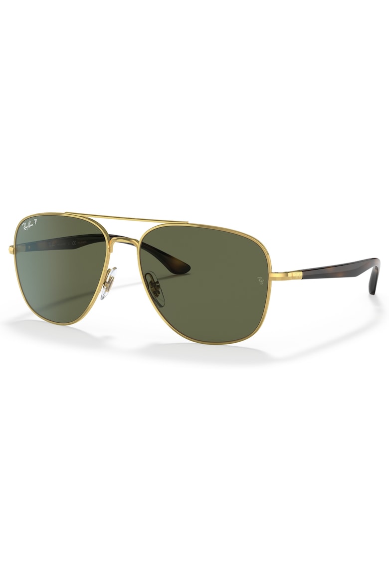 Ochelari de soare aviator unisex cu lentile uni - Auriu