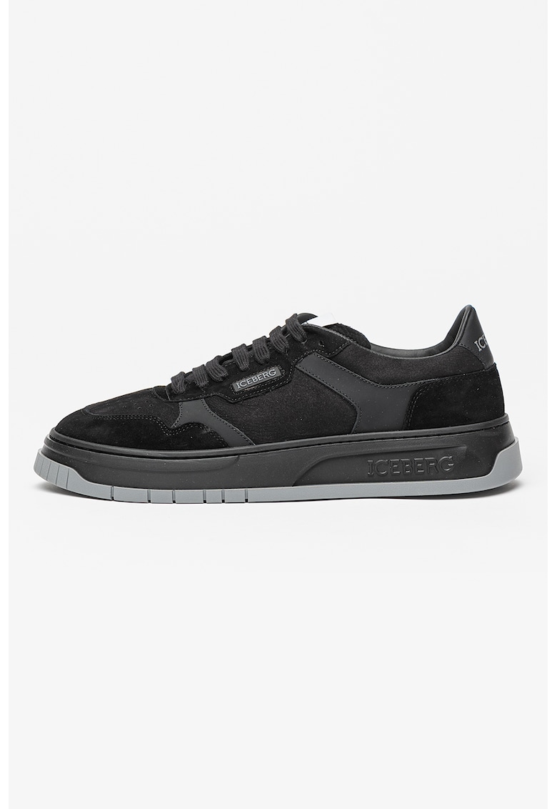 Pantofi sport de piele - Negru