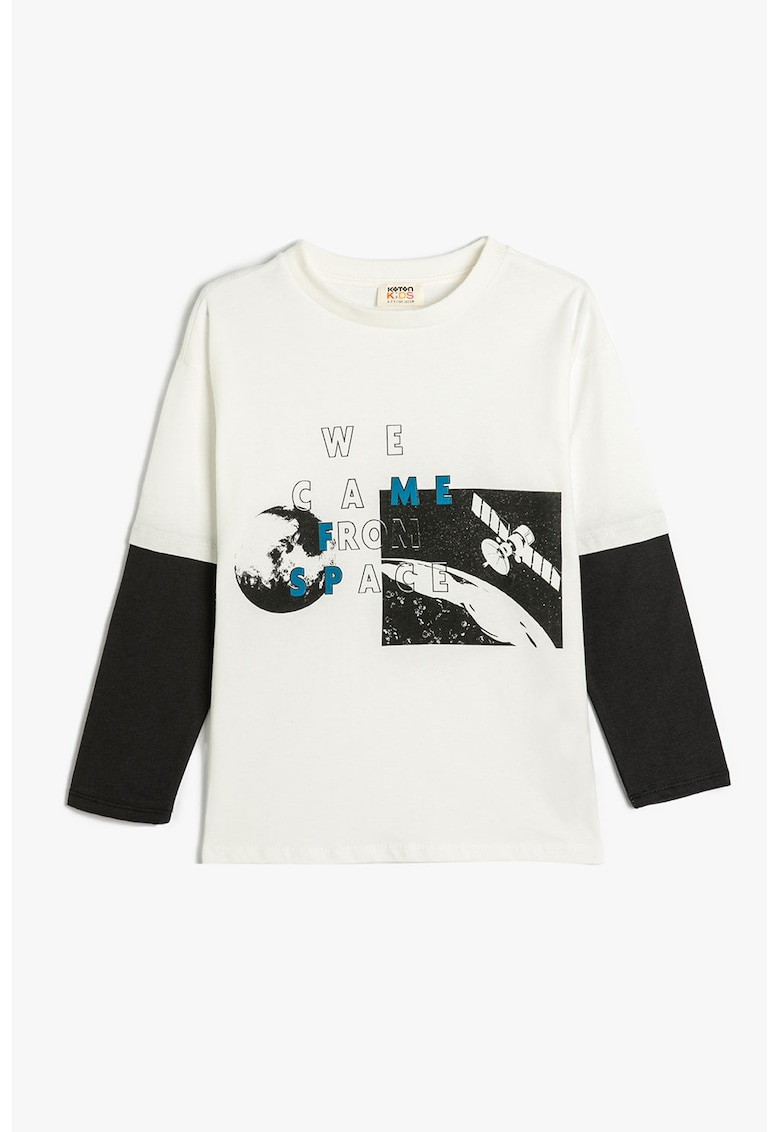 Bluza din bumbac cu imprimeu